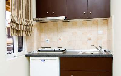 Accommodation in Double Studios - Kitchen